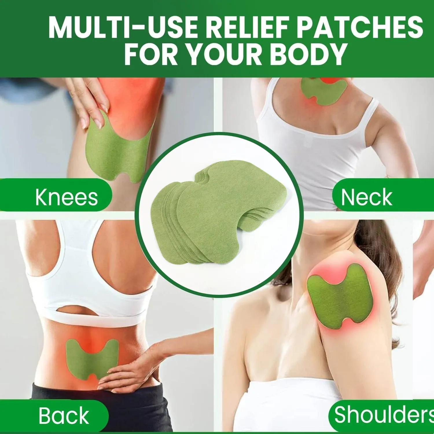 Herbal Knee Relief Patches – 10 Adhesive Pain Support Patches - Detailed Feature View 5