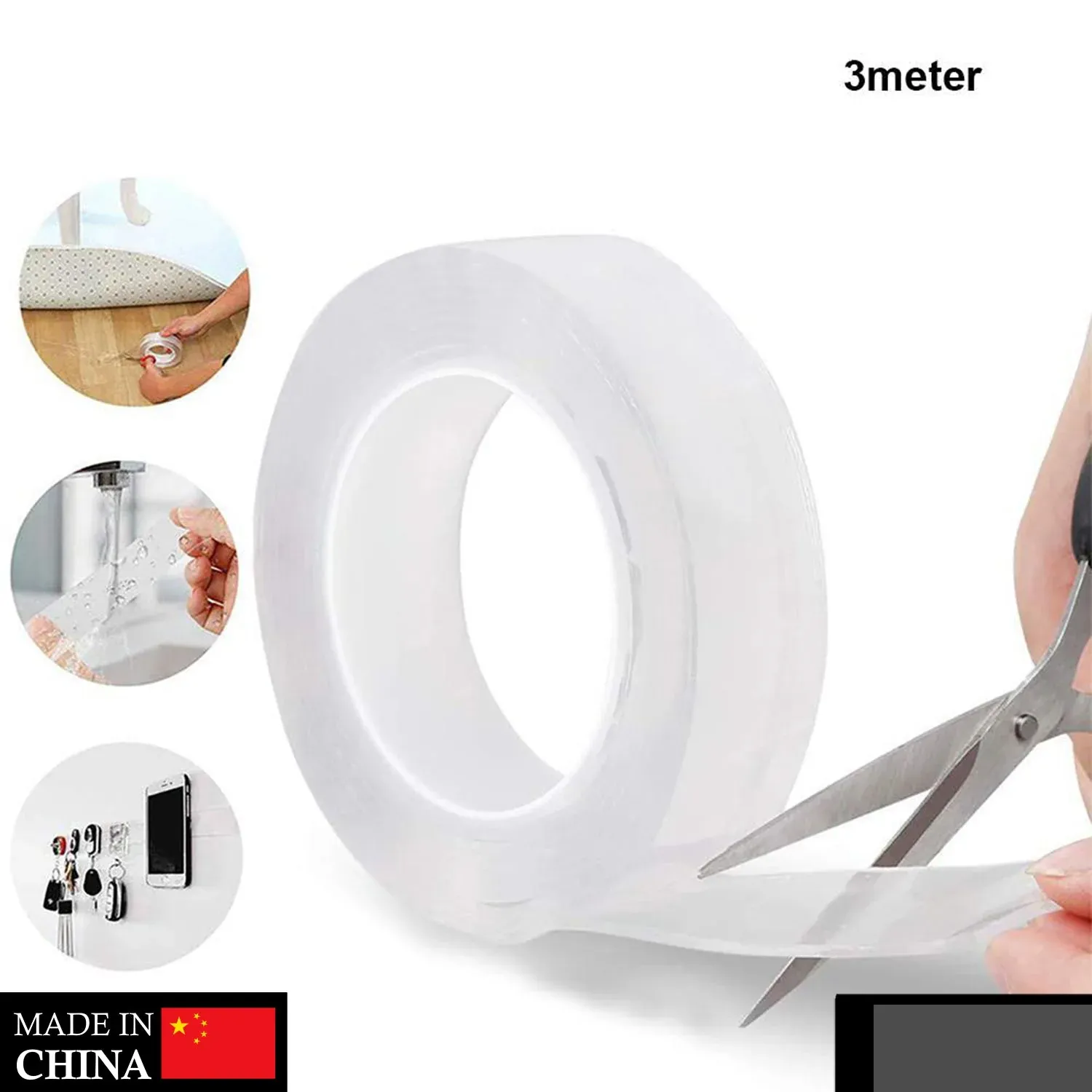 Double Sided Nano Adhesive Tape – 3m Washable & Reusable Gel Tape - Detailed Feature View 1