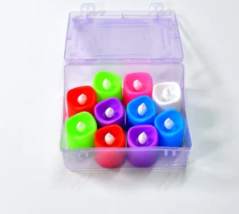 LED Tealight Candles – 10 Pcs Battery Operated | Indo Glow