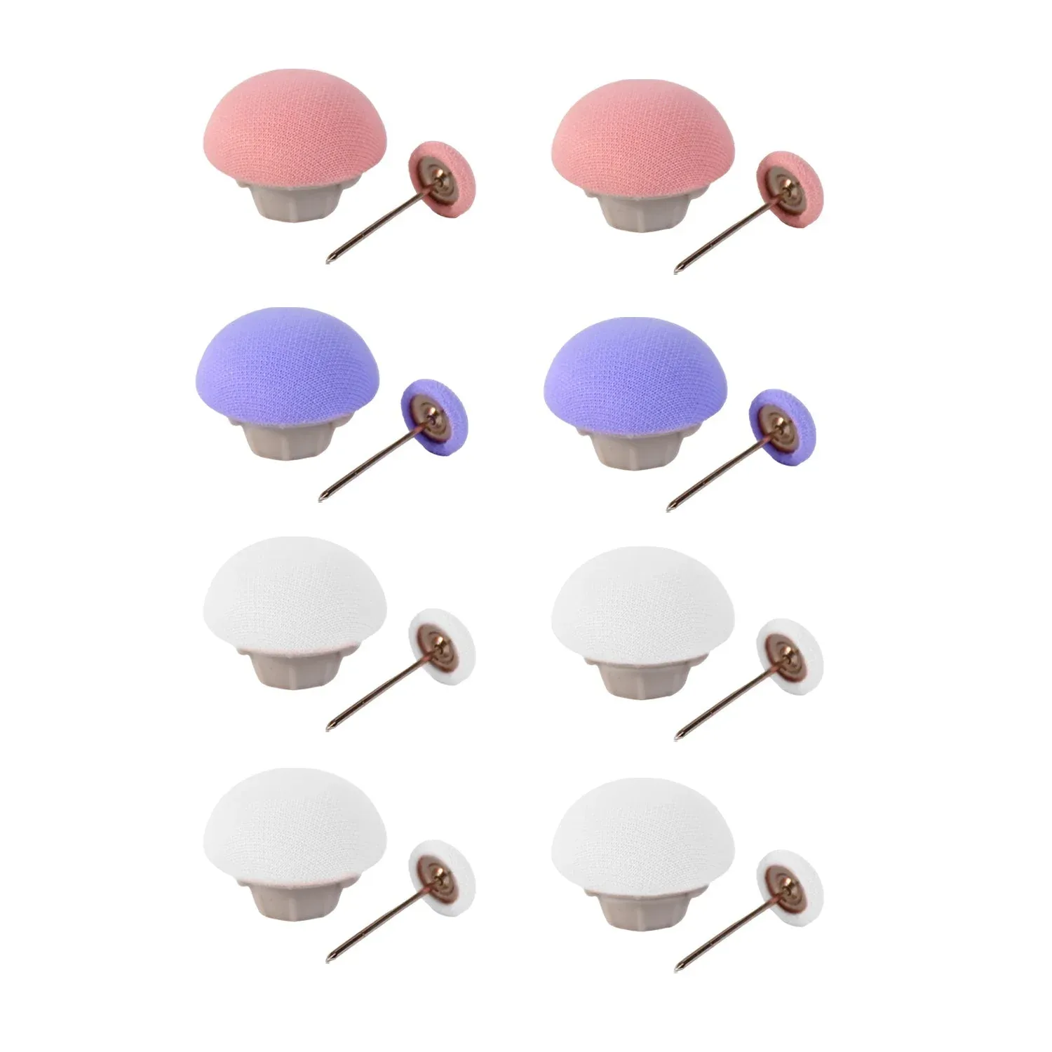 Decorative Mushroom Upholstery Pins - 8 Pieces for Sofa & Furniture - Detailed Feature View 5