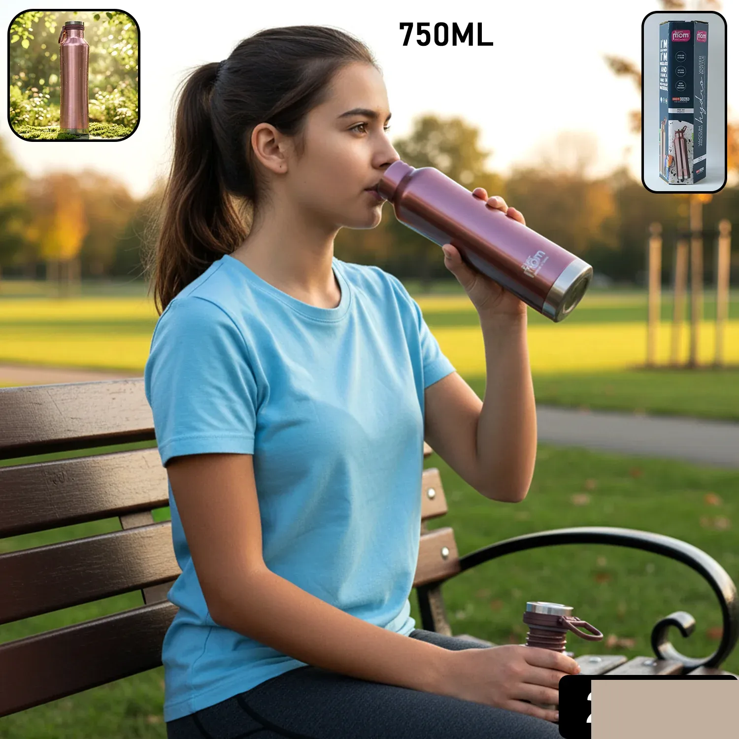 Insulated Water Bottle – Keeps Hot & Cold for Long Hours - Detailed Feature View 1