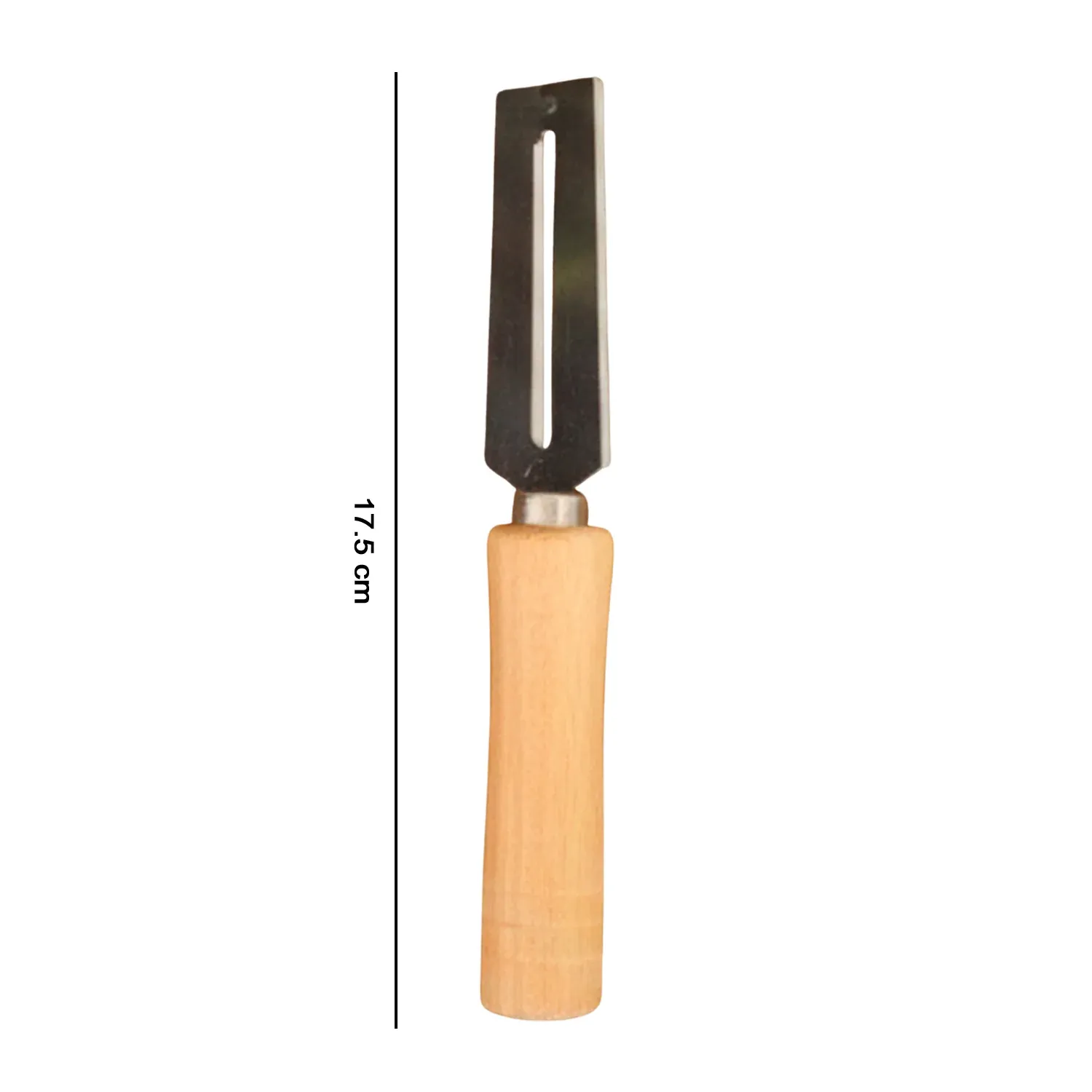 Stainless Steel Multipurpose Vegetable & Fruit Peeler with Wooden Grip - Detailed Feature View 5