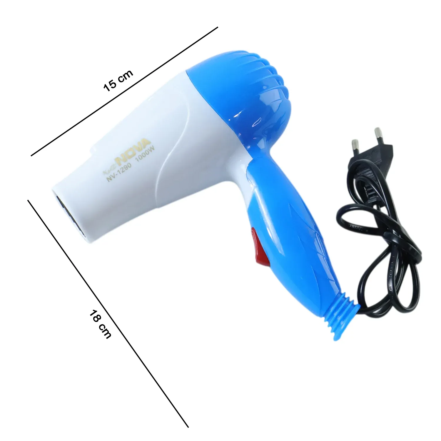 Foldable Hair Dryer with Dual Speed Setting (1 Pc, 1000W) - Detailed Feature View 5