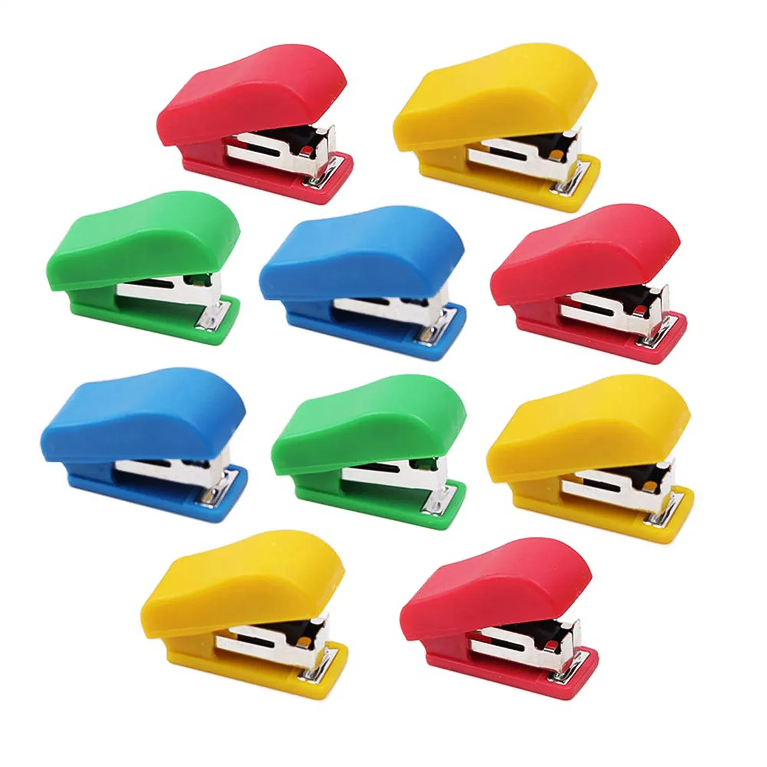 Mini Stapler Set Staples – Assorted Colors | No.10 Staplers with Pins (20 pcs Set) - Detailed Feature View 8