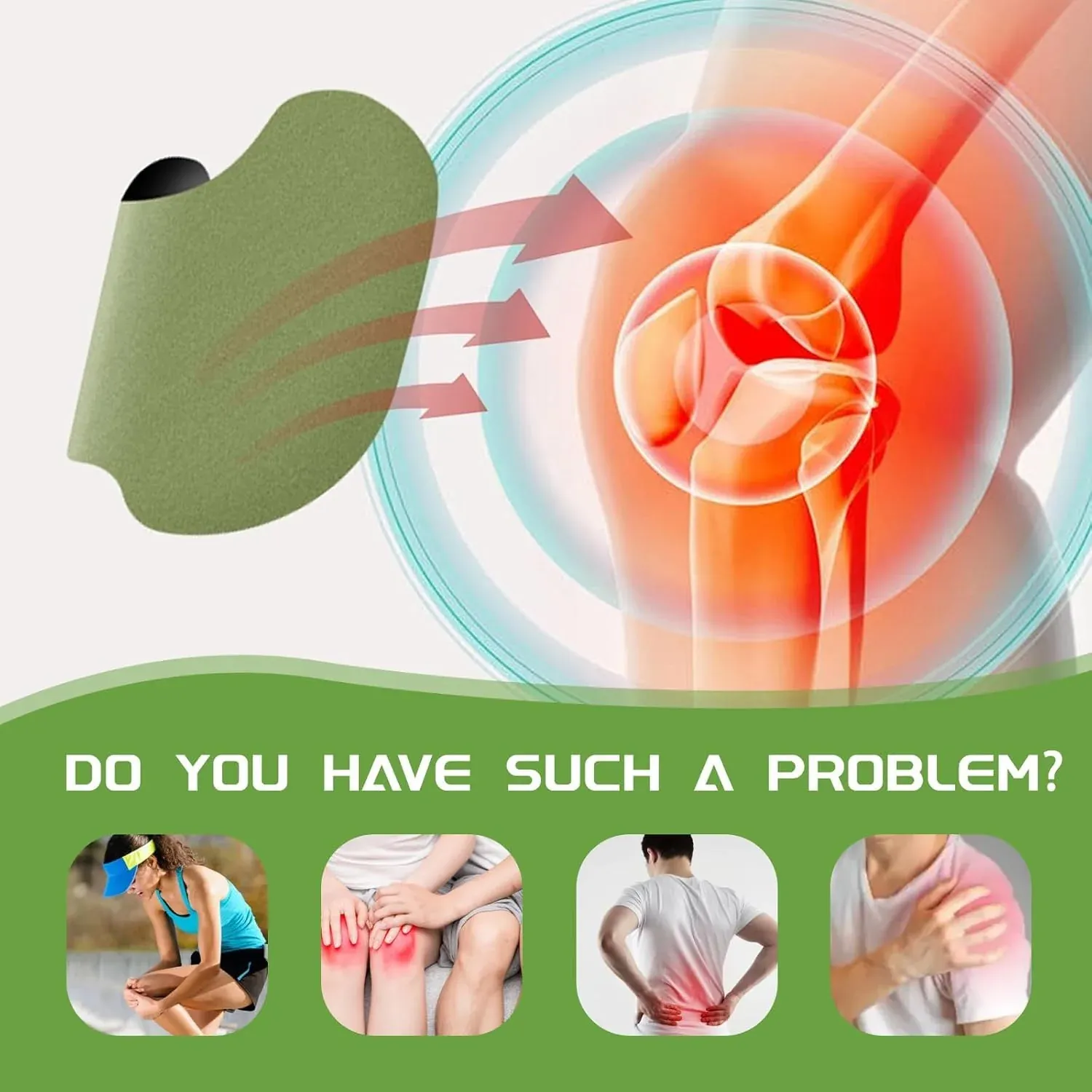 Herbal Knee Relief Patches – 10 Adhesive Pain Support Patches - Detailed Feature View 7