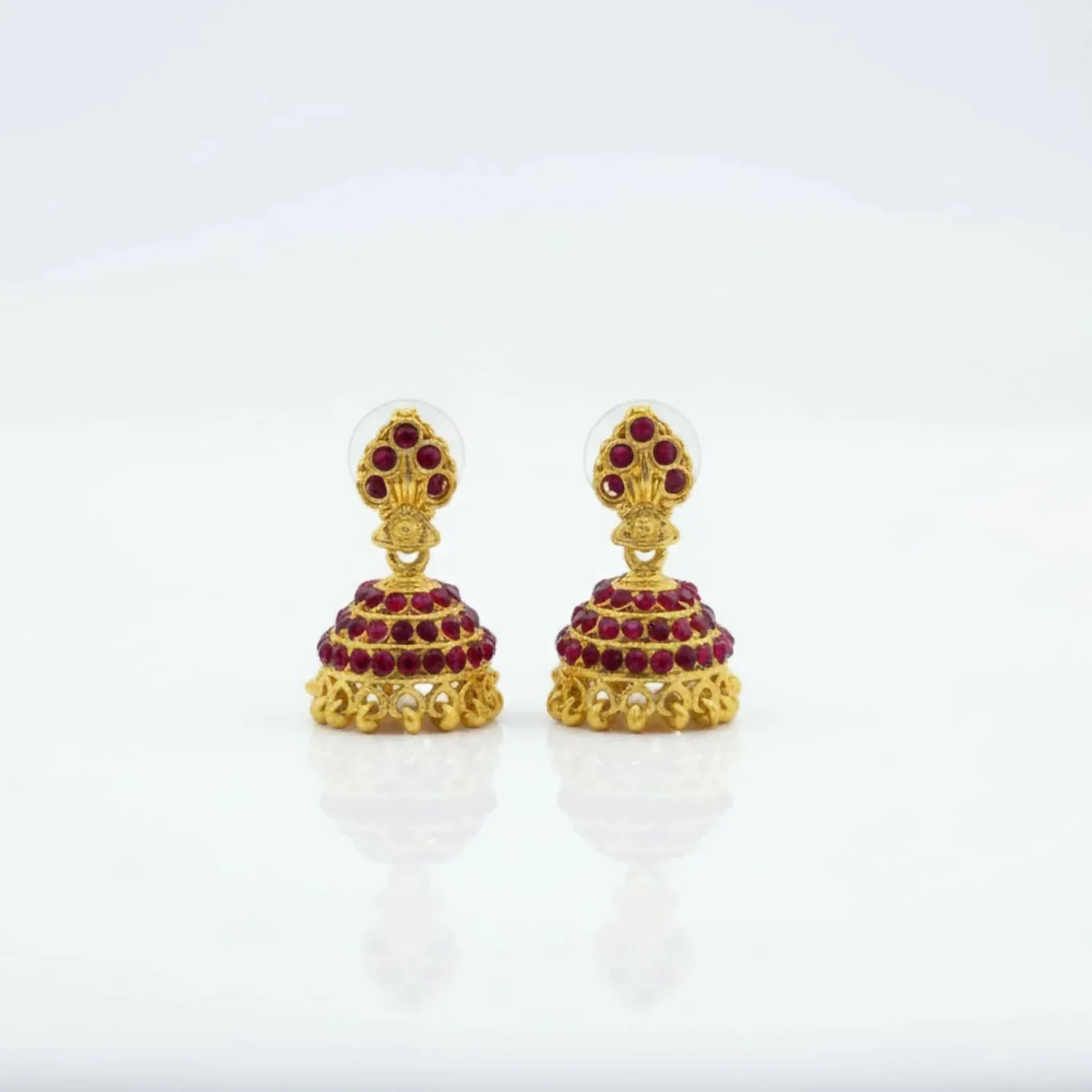 Trendy Gold Plated Jhumki Earrings | Party & Function Wear - Detailed Feature View 3