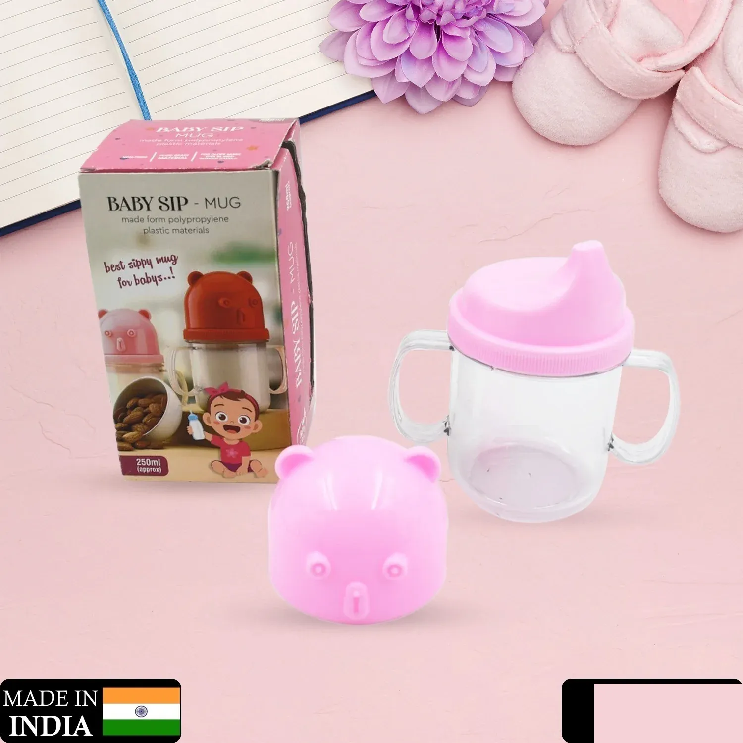 Baby Milk Sippy Mug – Leakproof Lightweight Nursing Cup for Kids (250 Ml / 1 Pc) - Detailed Feature View 1