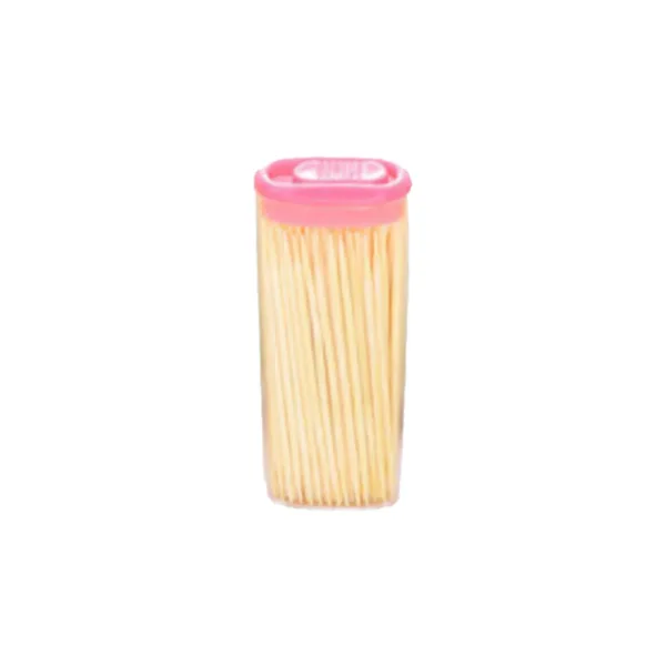 Bamboo Toothpicks in Reusable Dispenser Box – 80pcs