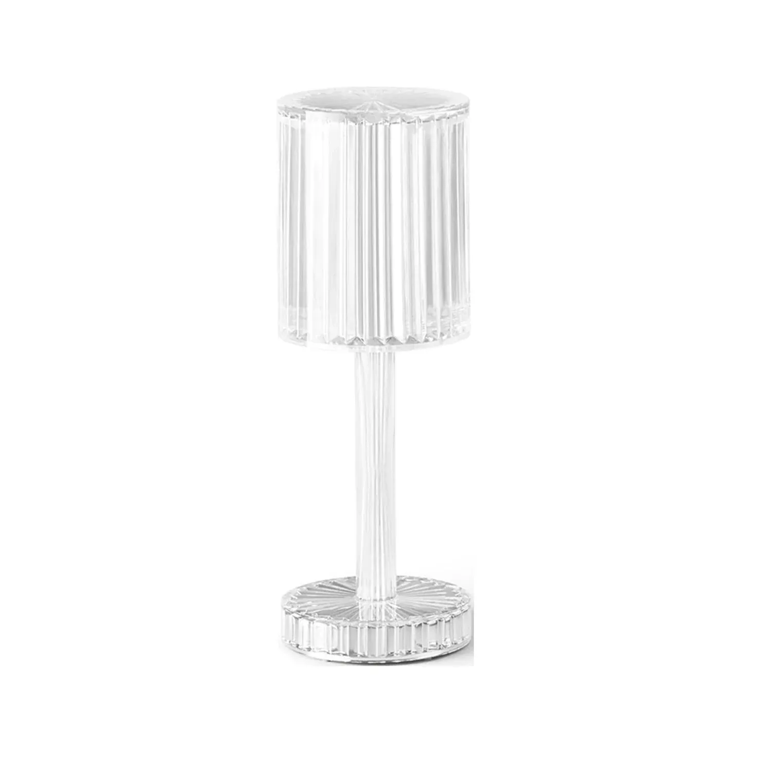 Crystal Table Lamp , Touch Control Atmosphere Nightstand Lamp With USB Charging Line - Detailed Feature View 3