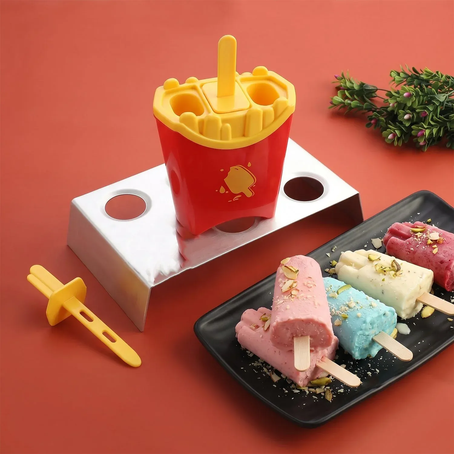 French Fries Ice Pop Mould – Reusable Kulfi Maker for Summer - Detailed Feature View 2