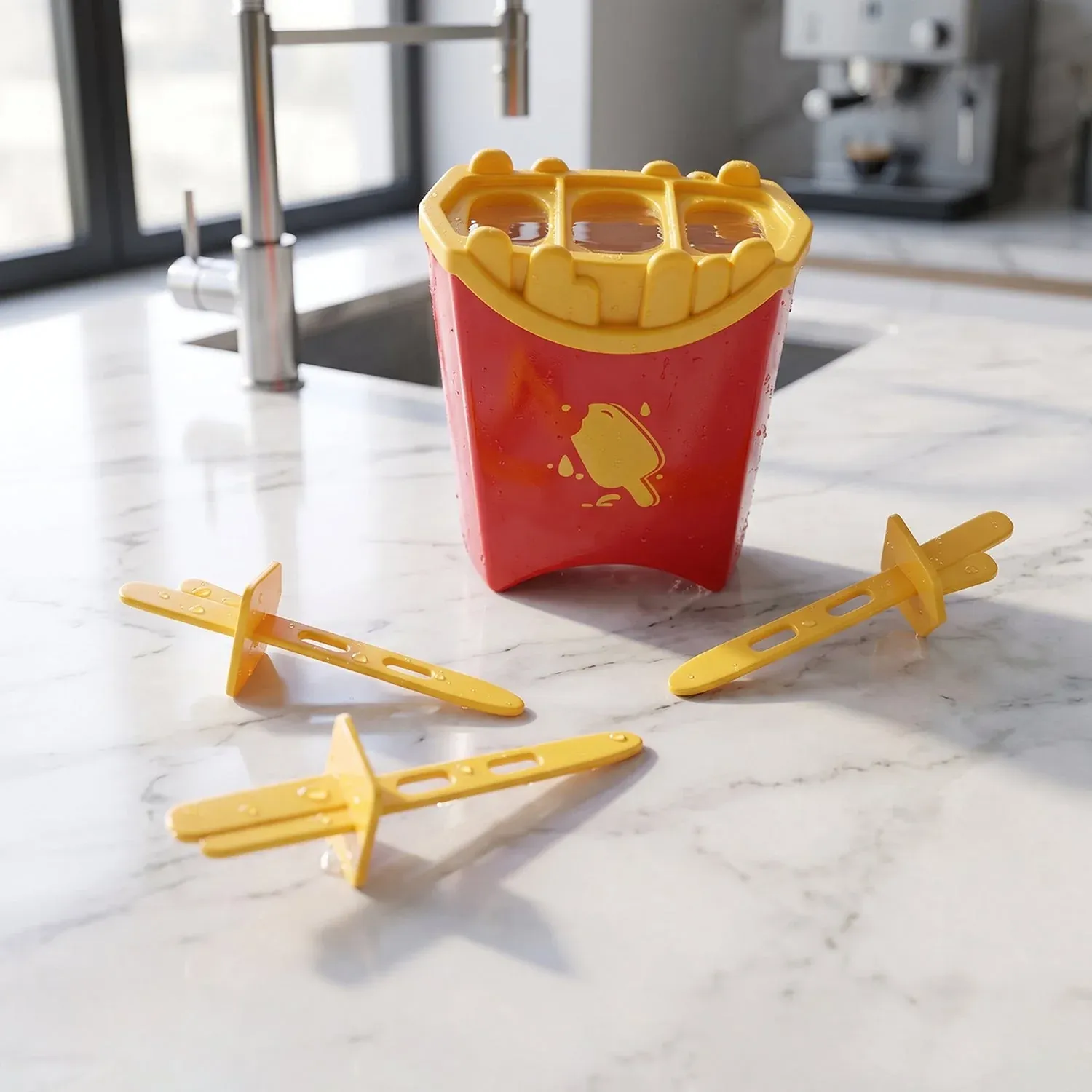 French Fries Ice Pop Mould – Reusable Kulfi Maker for Summer - Detailed Feature View 3