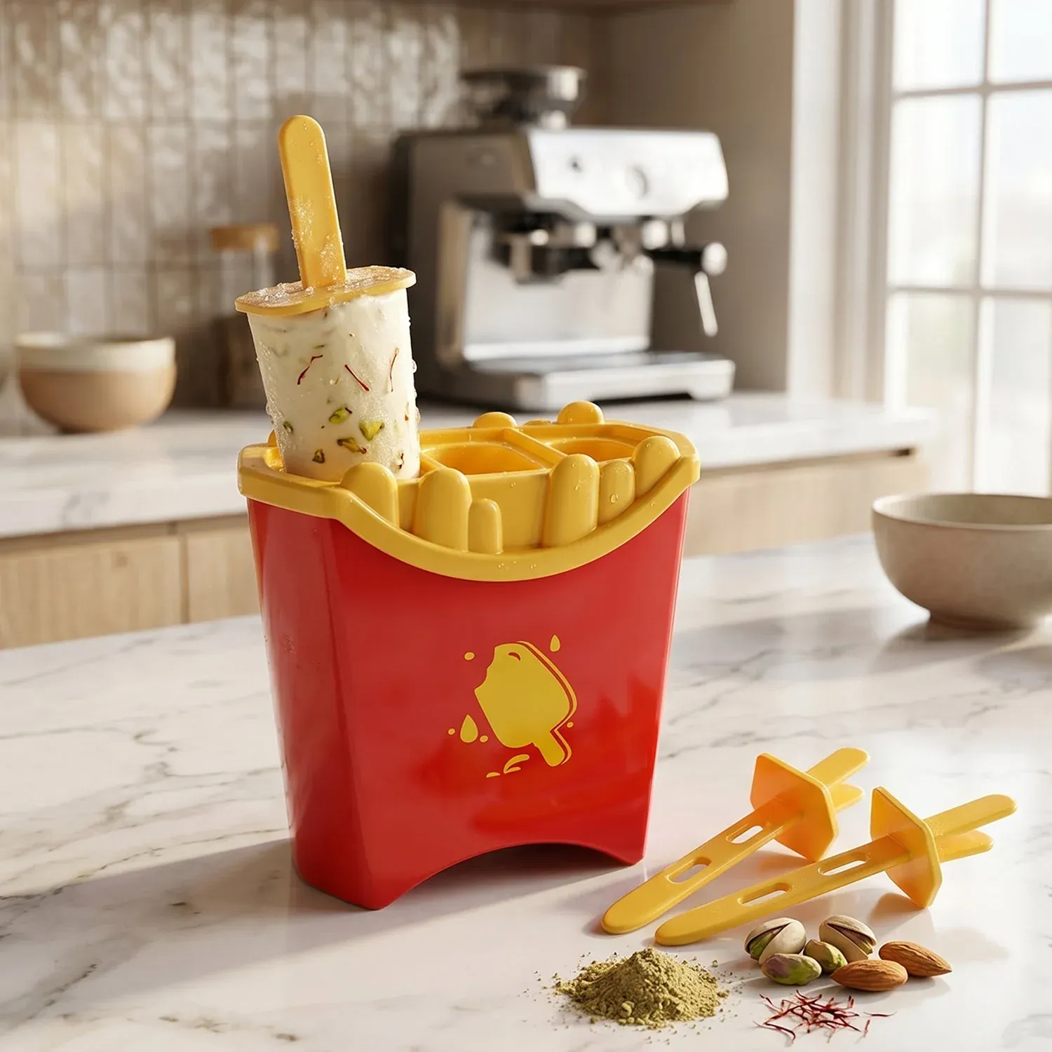 French Fries Ice Pop Mould – Reusable Kulfi Maker for Summer - Detailed Feature View 6