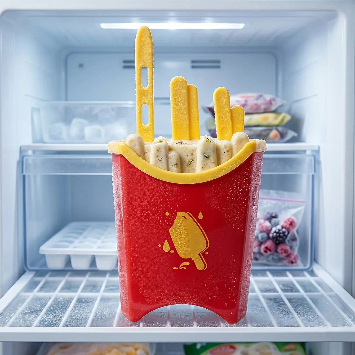 French Fries Ice Pop Mould – Reusable Kulfi Maker for Summer - Detailed Feature View 7
