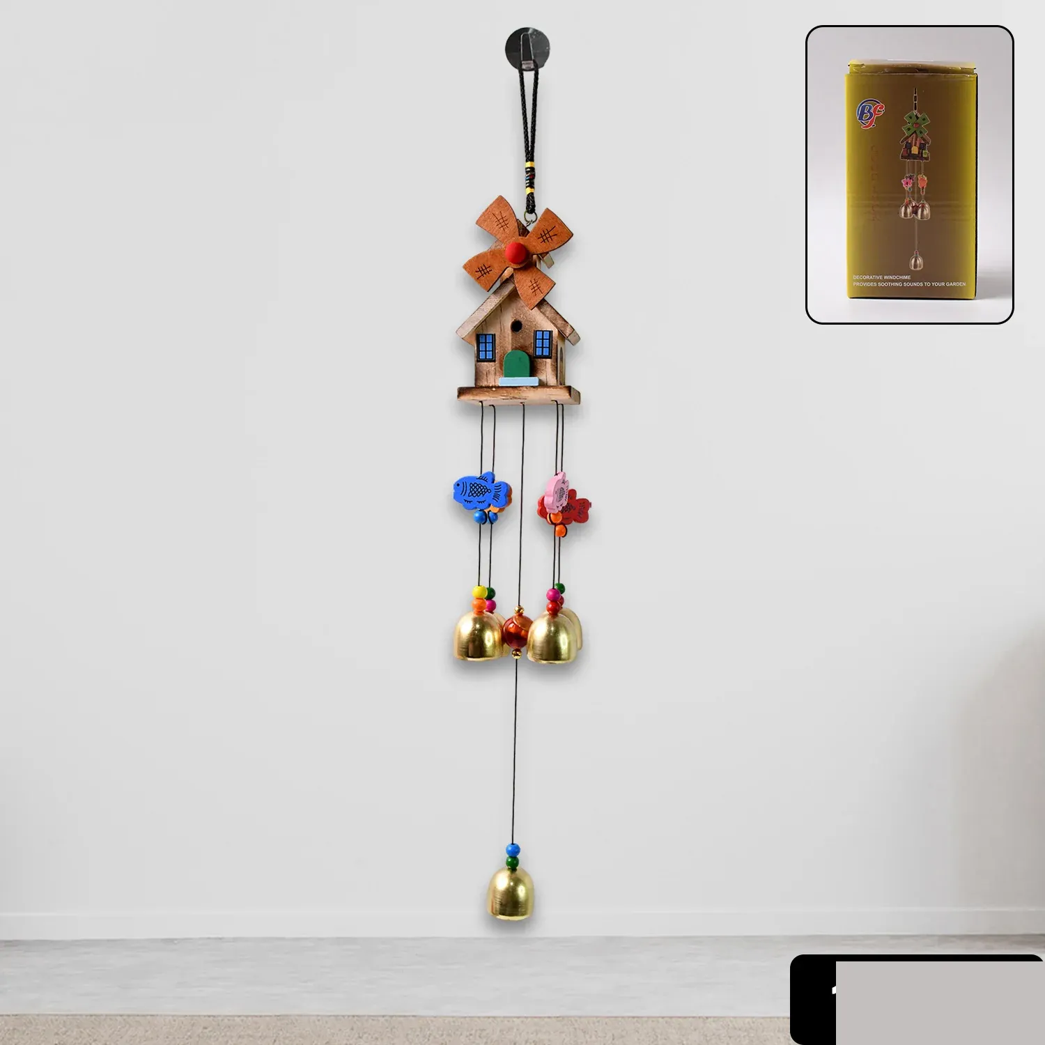 Dragonfly Wind Chime – Outdoor Hanging Garden Decor - Detailed Feature View 1