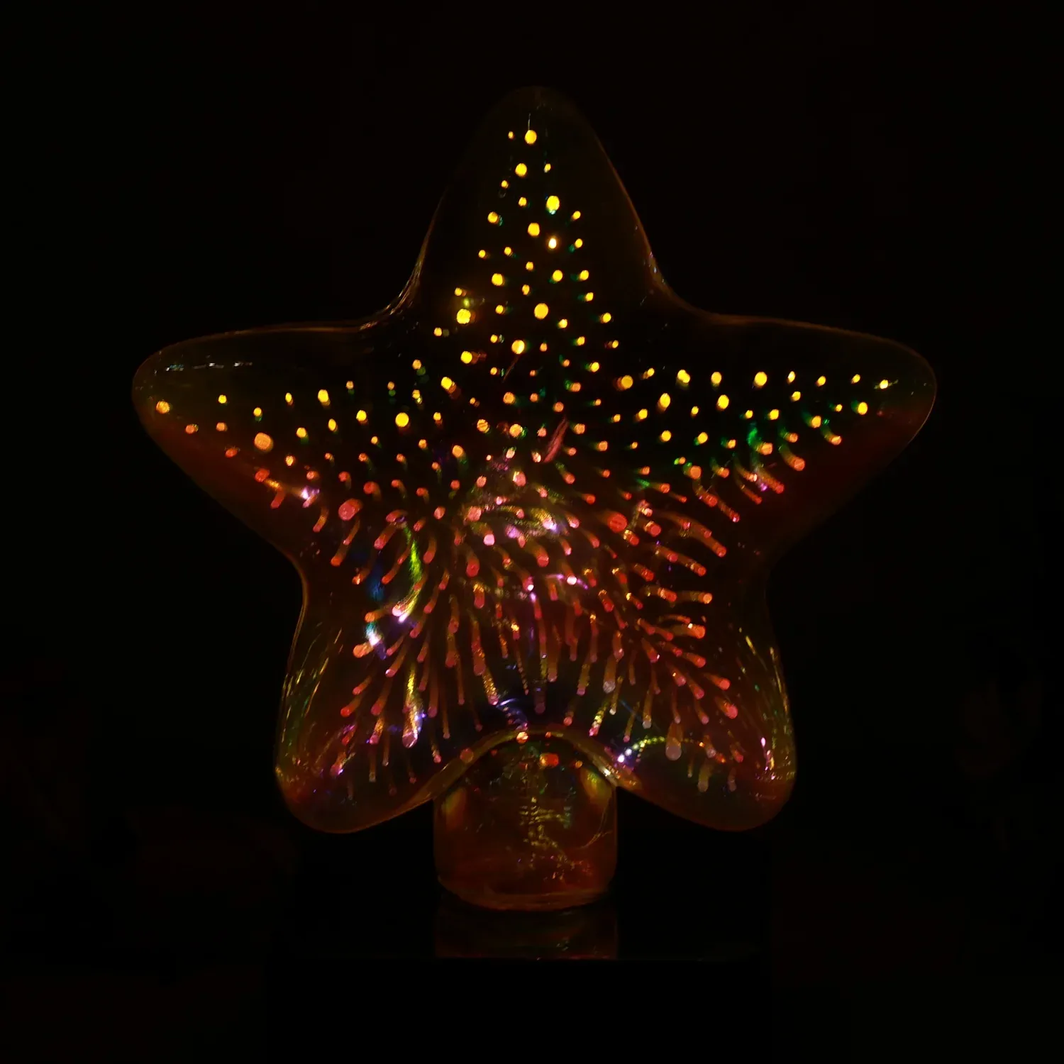 Star-Shaped 3D Illusion Decorative LED Night Lamp (1 Pc) - Detailed Feature View 2