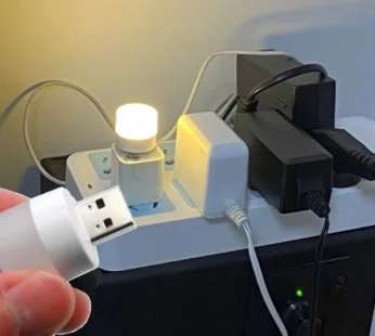 Small USB Bulb used in official places for room lighting purposes. (Yellow Color)