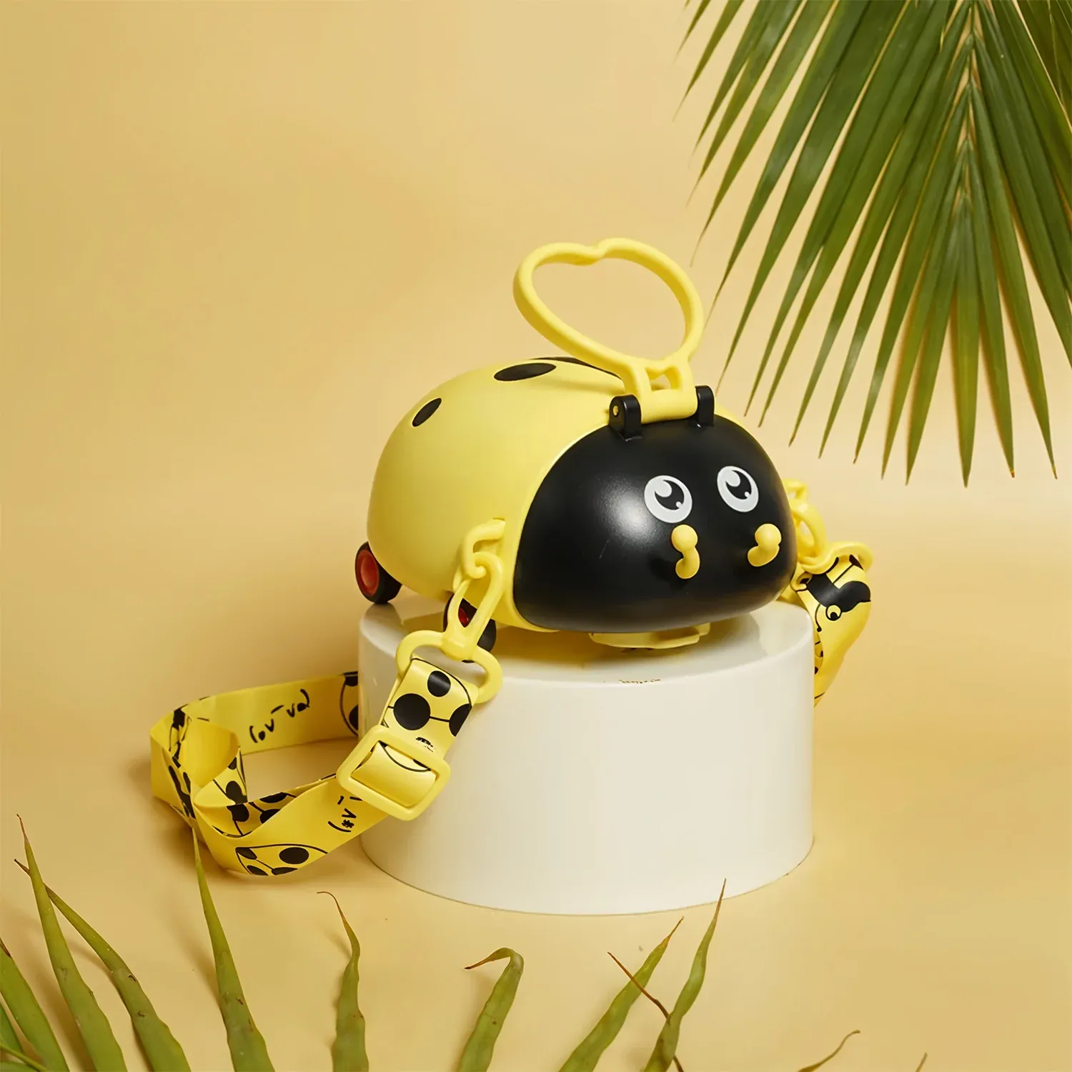 Kids Water Bottle – Cute Bug Shape, 1L with Straw & Strap | Own Hydrate