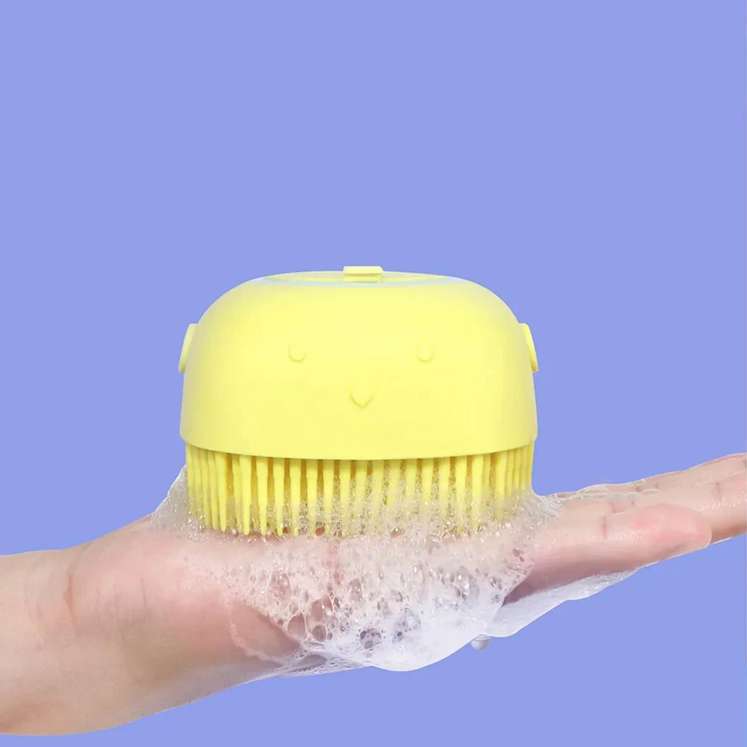 Premium Silicone Bath Brush – Built-in Shampoo Dispenser | VelvaBloom - Buy Online at Alikart