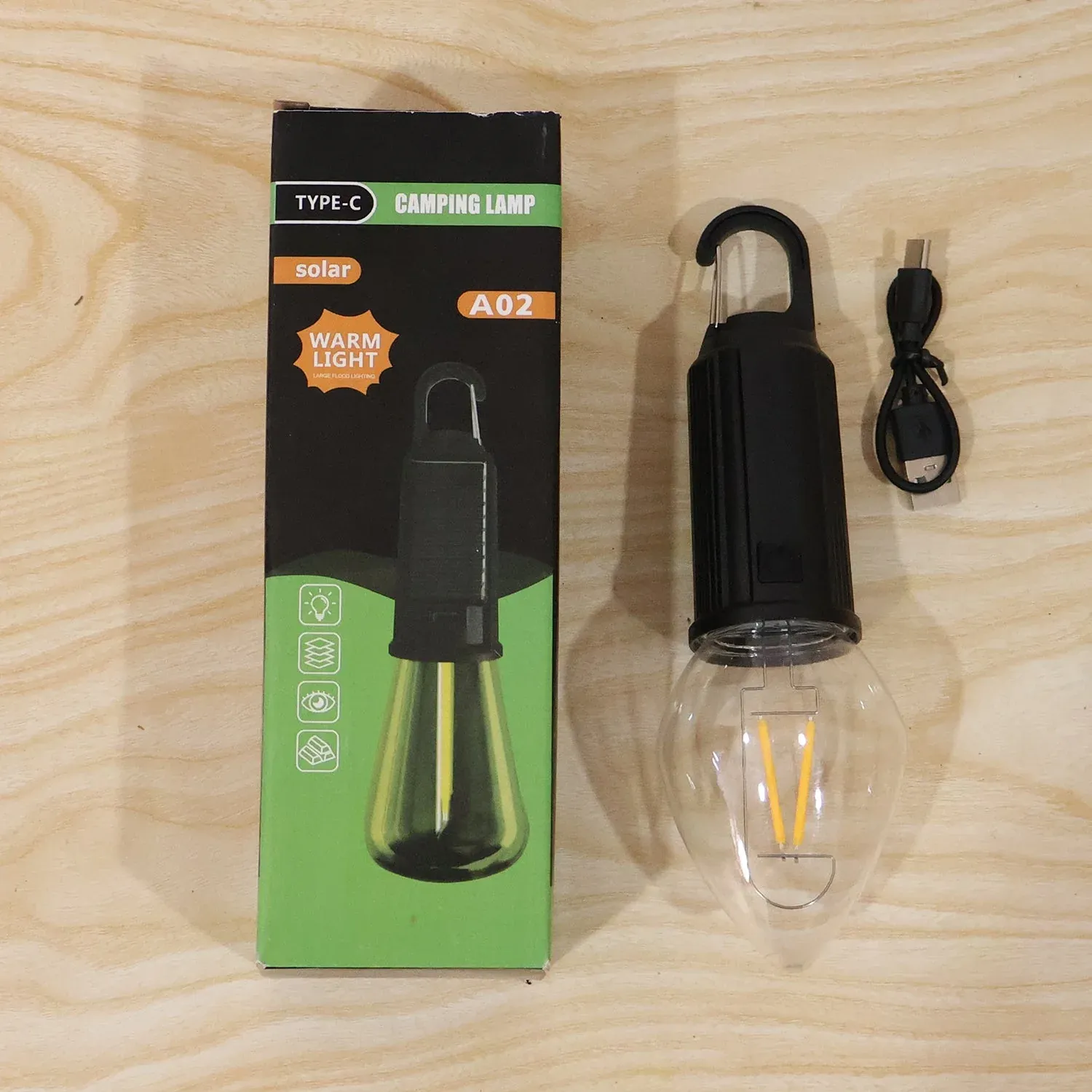 Camping Lantern – Eco-Friendly, Dual Charging with Warm LED - Detailed Feature View 8