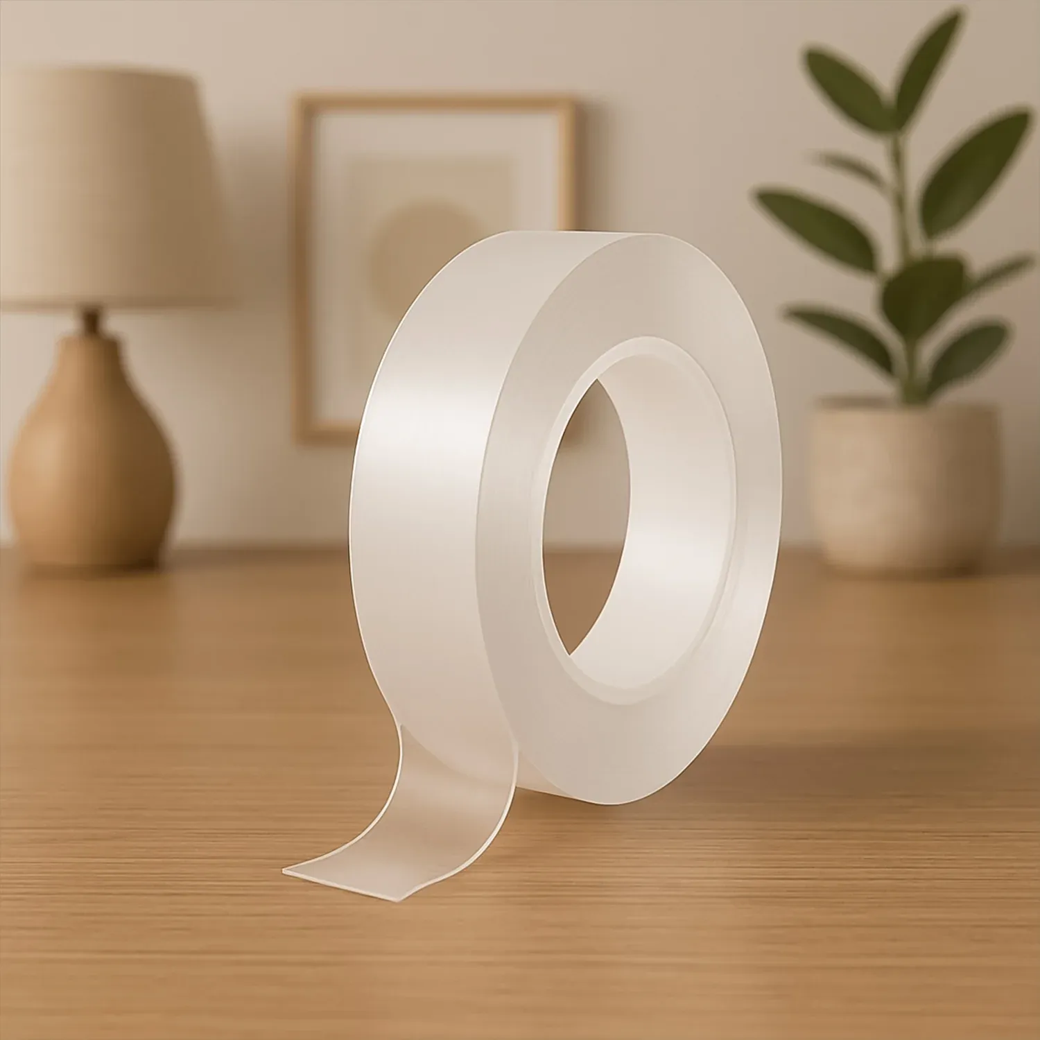 Premium Sticky Double Sided Tape Washable Adhesive Tape Reusable (5.5×3 Cm / 1 Pc) - Buy Online at Alikart