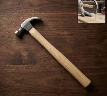 Heavy Duty Wooden Handle Claw Hammer for Carpentry & Home DIY