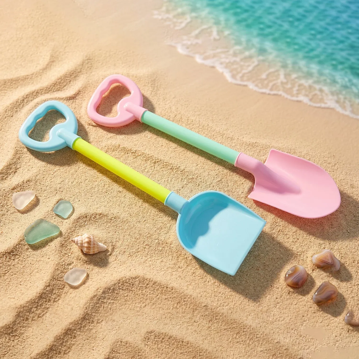 Kids Beach Sand Shovel Toy Set – Bright, Durable & Easy to Handle - Detailed Feature View 3