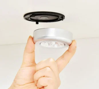 3 LED CORDLESS STICK TAP WARDROBE TOUCH LIGHT LAMP (1 Pc)