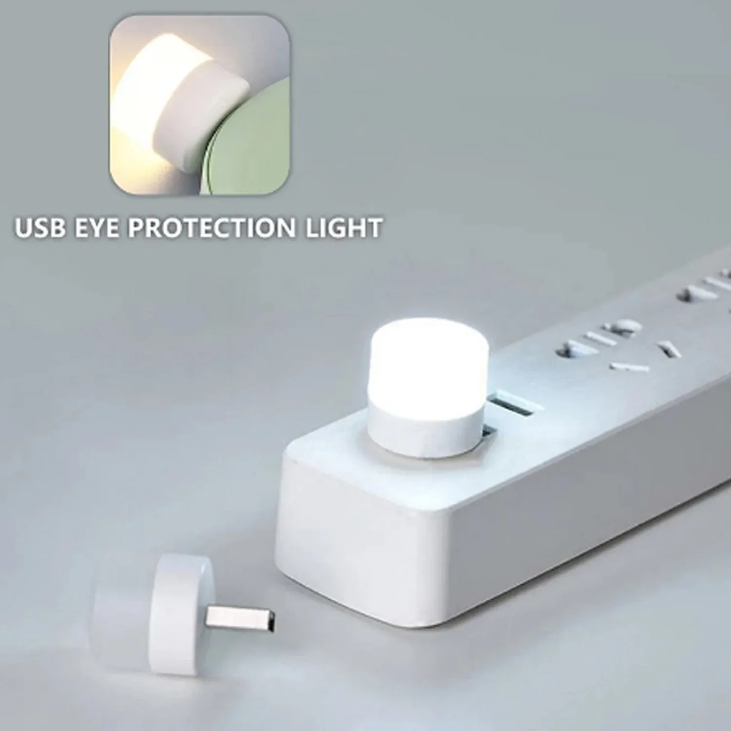 Small USB Bulb used in official places for room lighting purposes. (Yellow Color) - Detailed Feature View 3