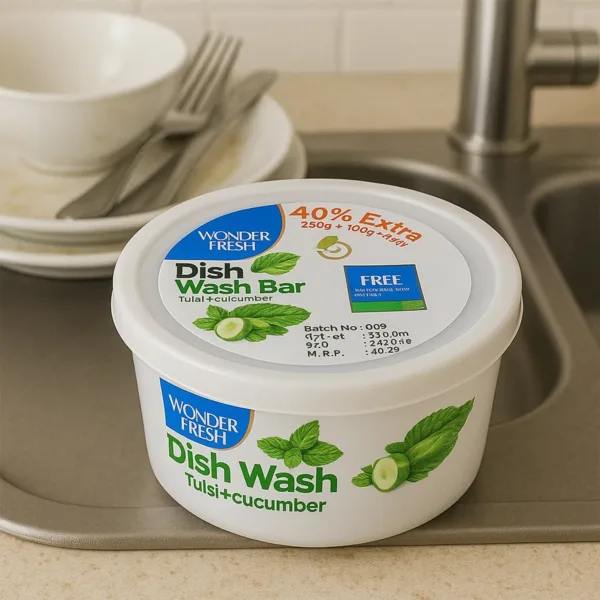 Fresh Mix Flavor Dishwash Bar with Super Scrubber 350g