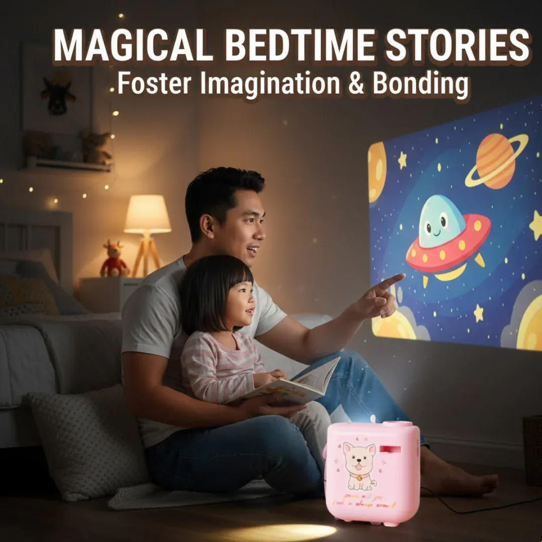 Birthday Projector with 8 Slide Patterns - Party Atmosphere Light - Detailed Feature View 3