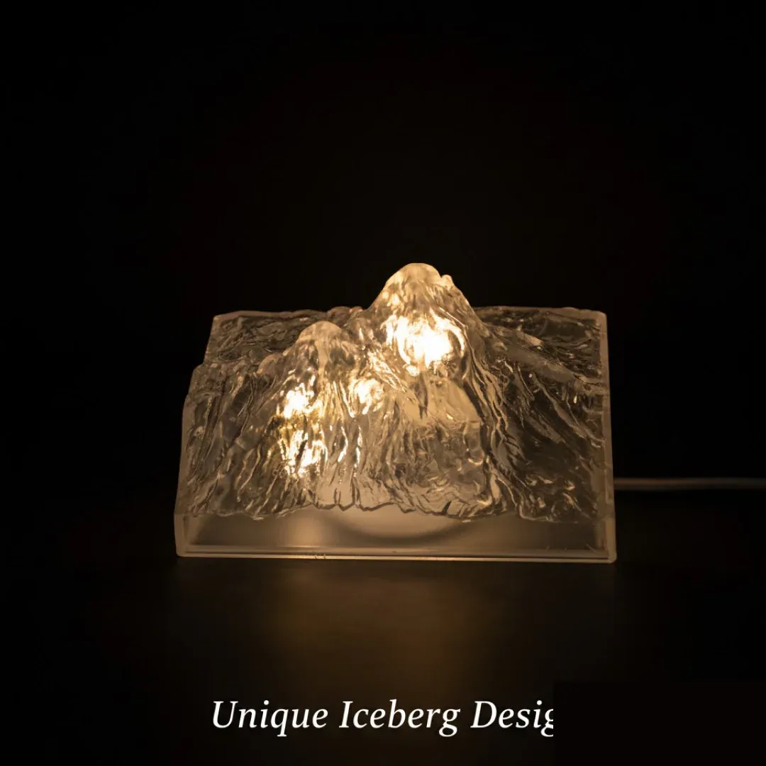Unique Plastic Night Light: Flameless LED, Diwali (Iceberg Design, Gift) - Detailed Feature View 4
