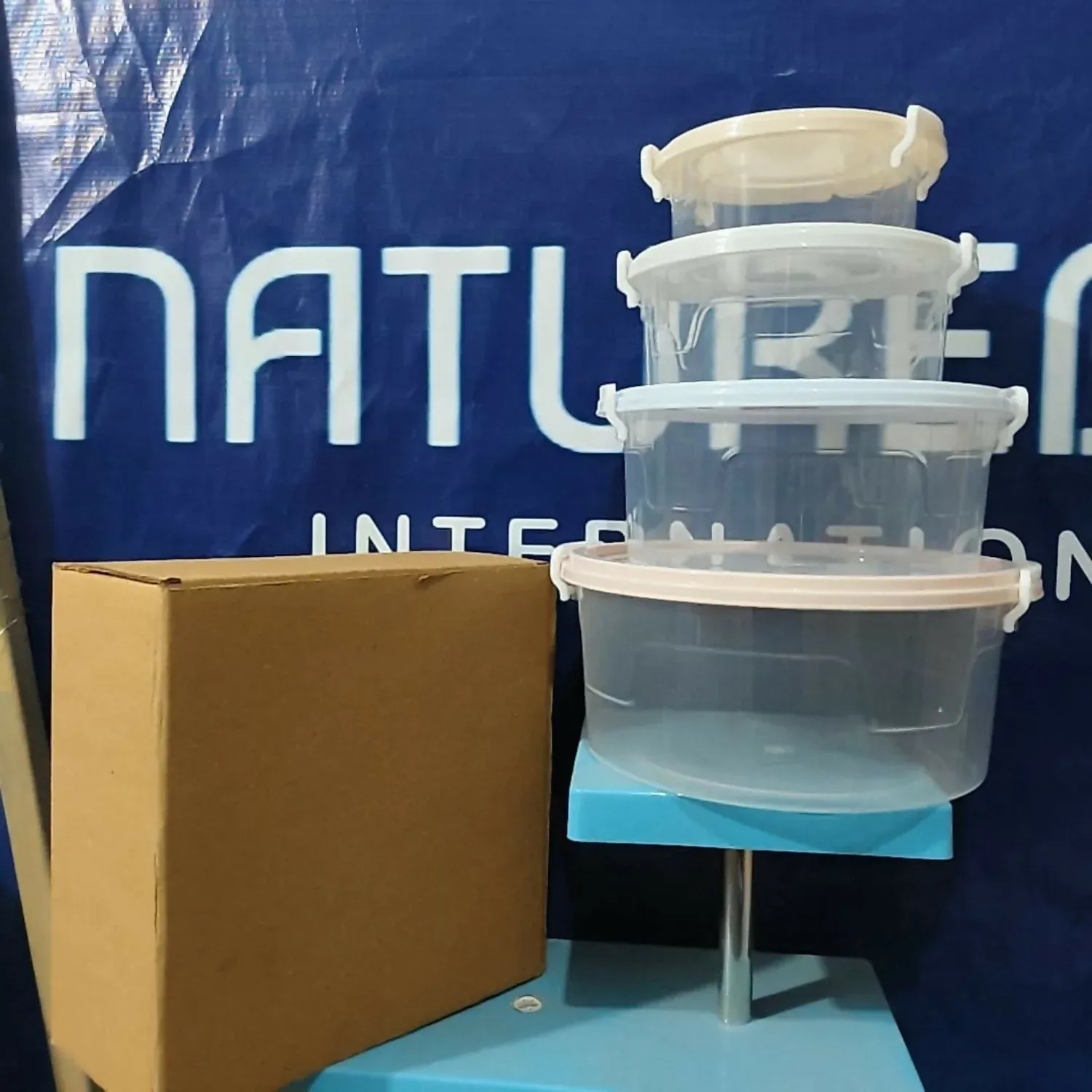 Plastic Container Set – Airtight Lock Lid 1400 ml Capacity - Detailed Feature View 4
