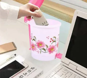 Desk Dustbin – Compact Plastic Pedal Bin for Home & Office | Velvet Wheels