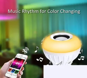 Wireless Bluetooth Sensor 12W Music Multicolor LED Bulb with Remote Controller
