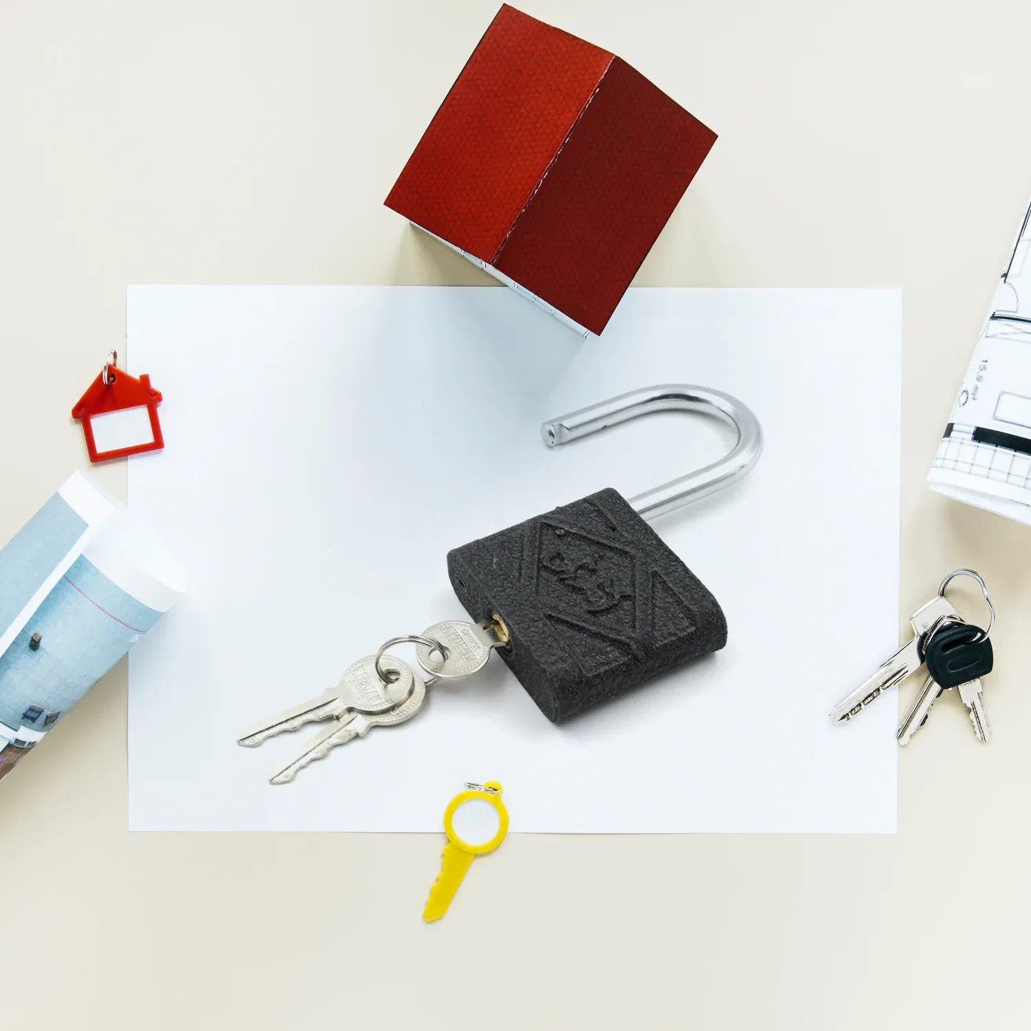 Premium Iron Padlock – 75mm Brass Core, Waterproof & Anti-Theft | Safelix - Buy Online at Alikart