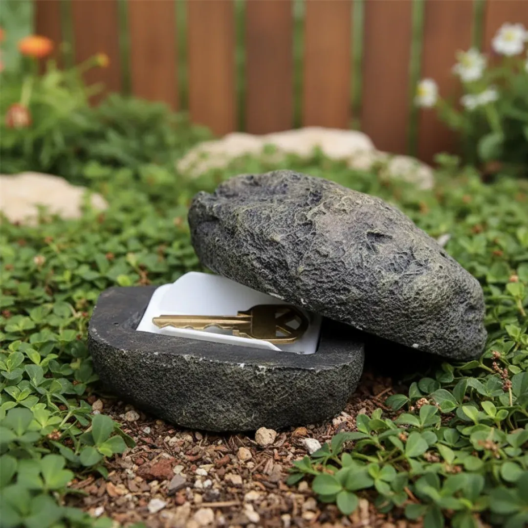 Fake Rock Key Hider – Discreet Outdoor Key Storage | Safelix - Detailed Feature View 8