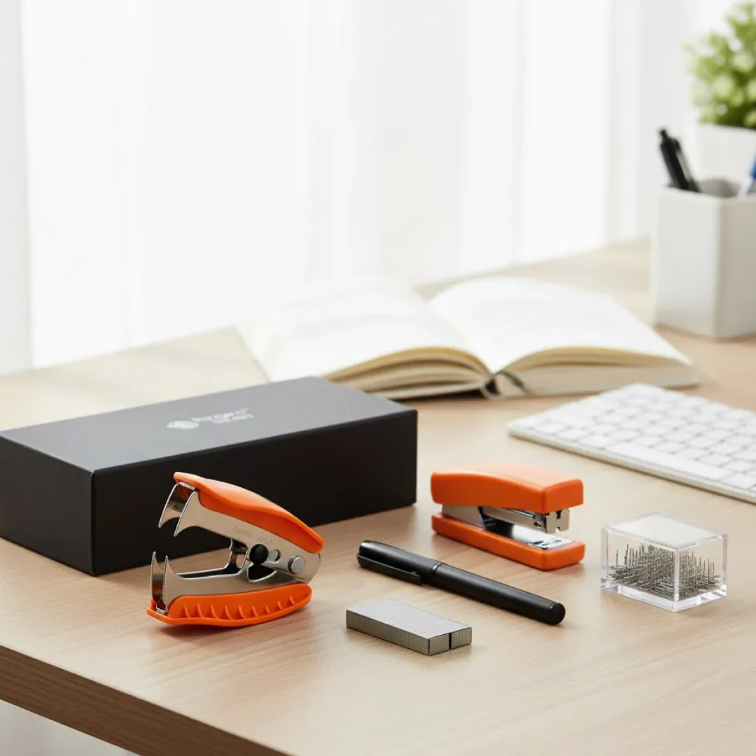 Kangaro 5-in-1 Stationery Gift Set Stapler, Staples, Staple Remover, Tape Dispenser - Detailed Feature View 2