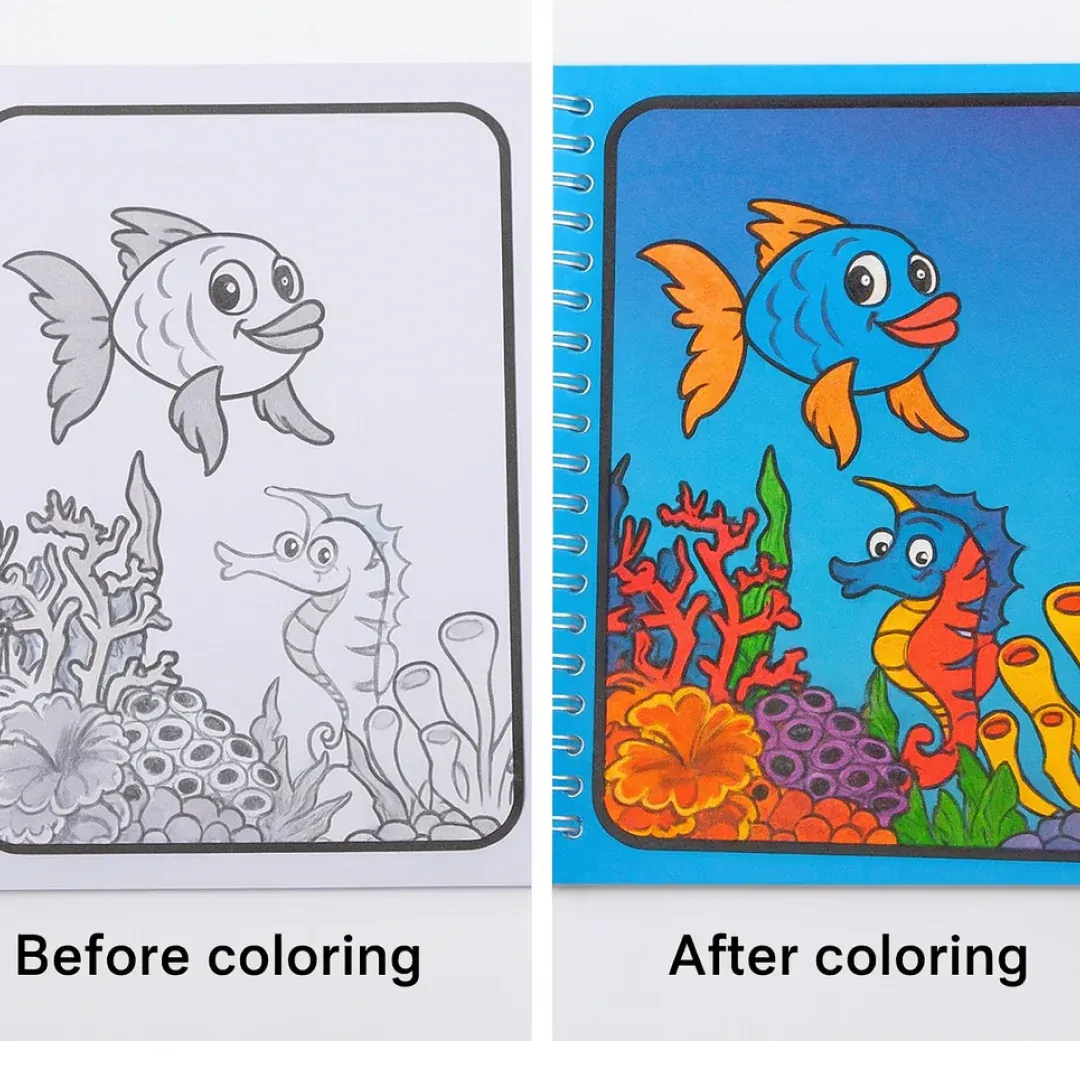 Magic Water Quick Dry Coloring Book & Pen for Kids - Detailed Feature View 8