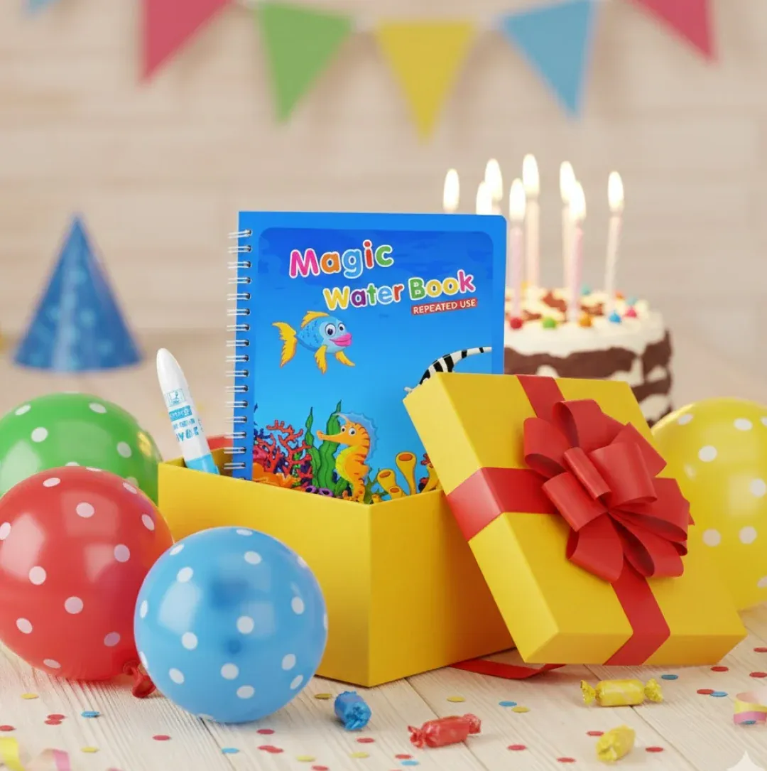 Magic Water Quick Dry Coloring Book & Pen for Kids - Detailed Feature View 7