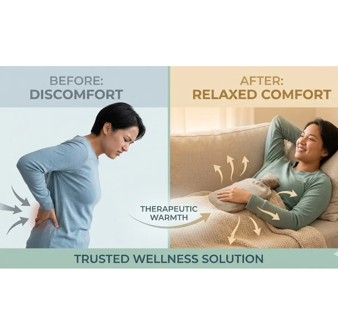 Hot Water Bag – Leak-Proof Relief for Pain & Cramps | Velvet Wellness - Detailed Feature View 4