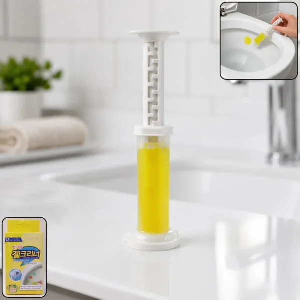 Flower-Shaped Toilet Gel Cleaner with Box – Effective stain removal