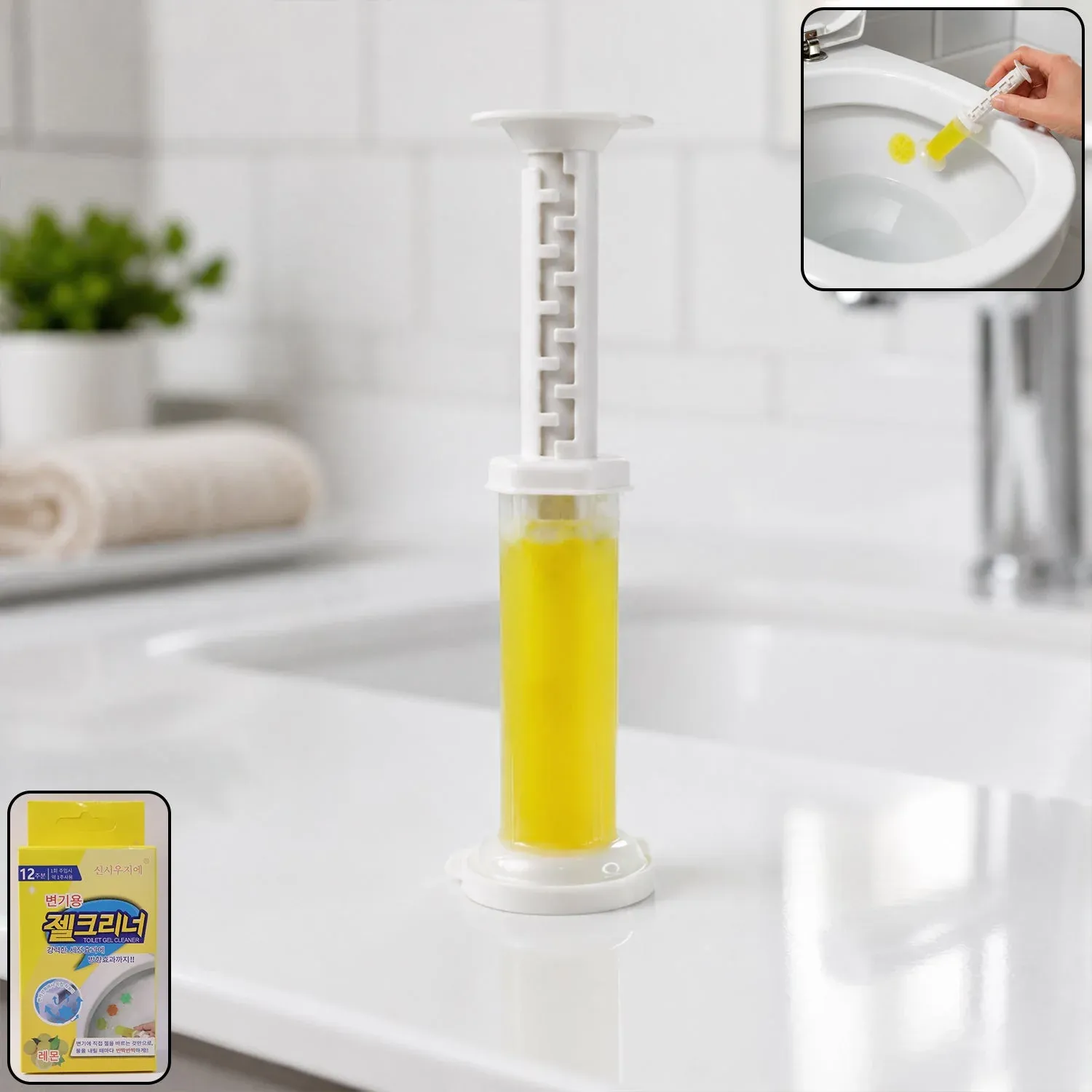 Premium Flower-Shaped Toilet Gel Cleaner with Box – Effective stain removal - Buy Online at Alikart