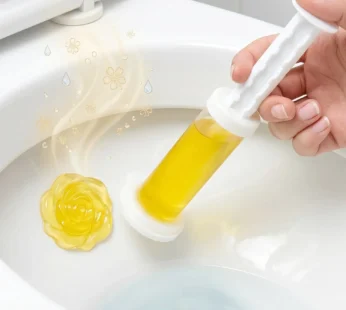Flower-Shaped Toilet Gel Cleaner for Fresh, Hygienic Bowl (1 Pc)
