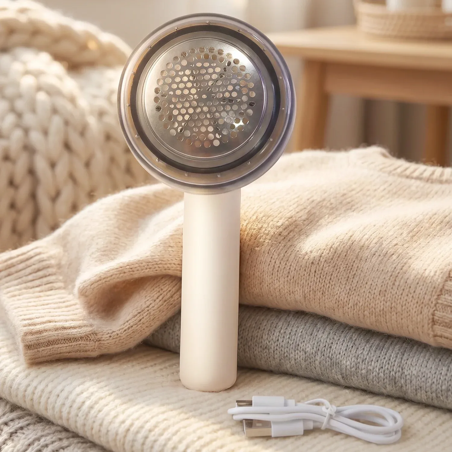 Premium Rechargeable Electric Fabric Shaver for Clothes & Upholstery - Buy Online at Alikart