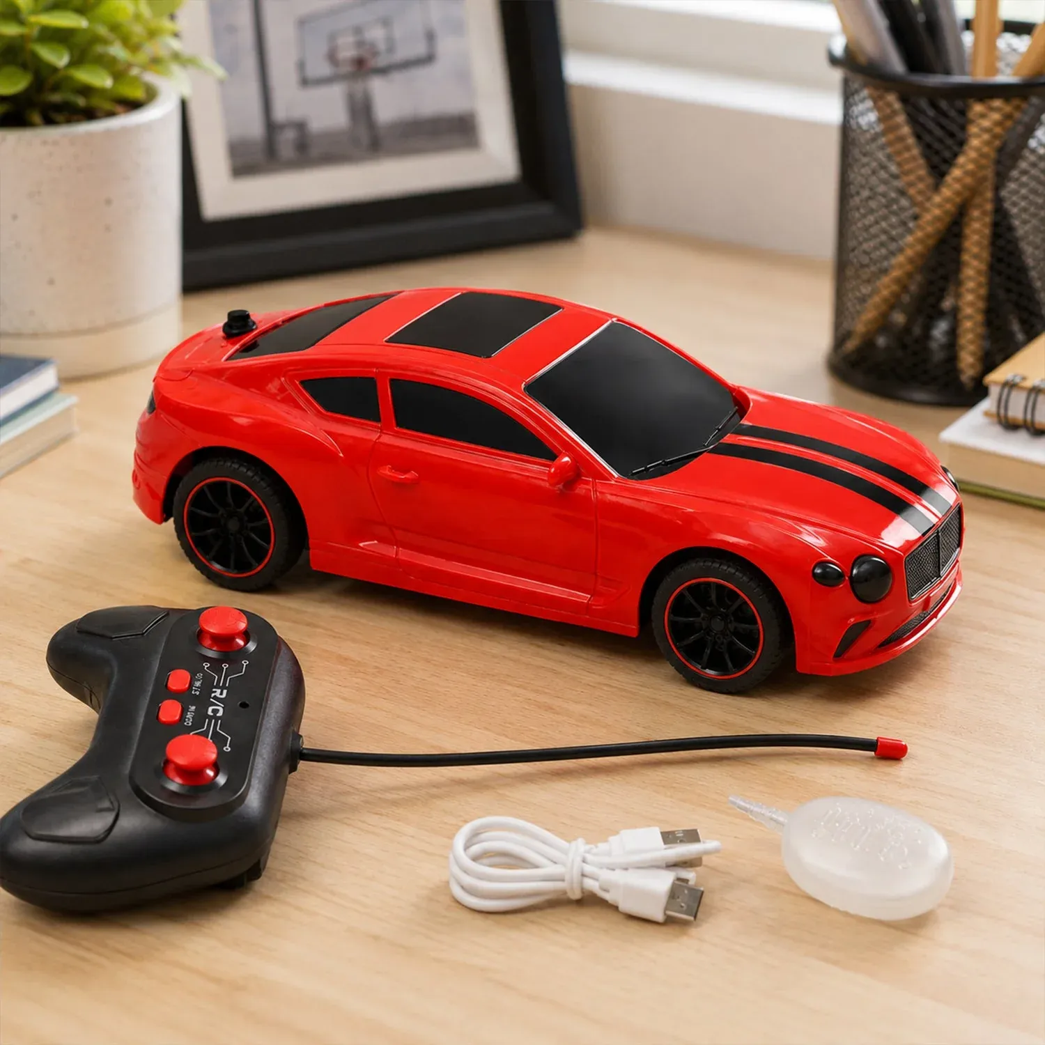 Premium High-Speed Remote Control Sports Car – Durable, Bright Lights & Quick Movements - Buy Online at Alikart