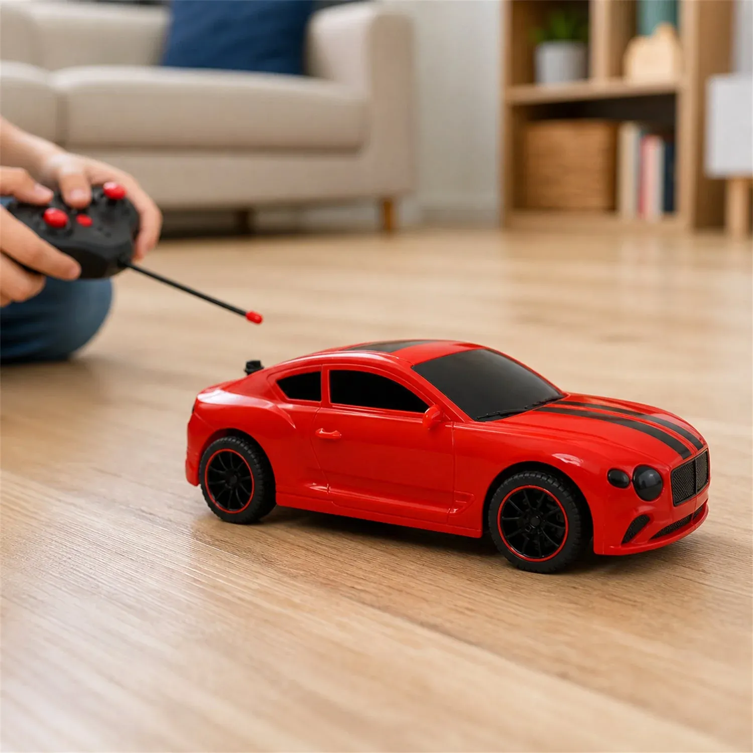 High-Speed Remote Control Sports Car – Durable, Bright Lights & Quick Movements - Detailed Feature View 3
