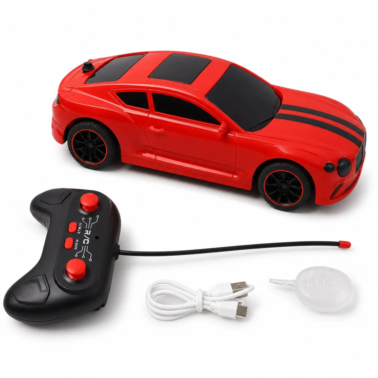 High-Speed Remote Control Sports Car – Durable, Bright Lights & Quick Movements - Detailed Feature View 4