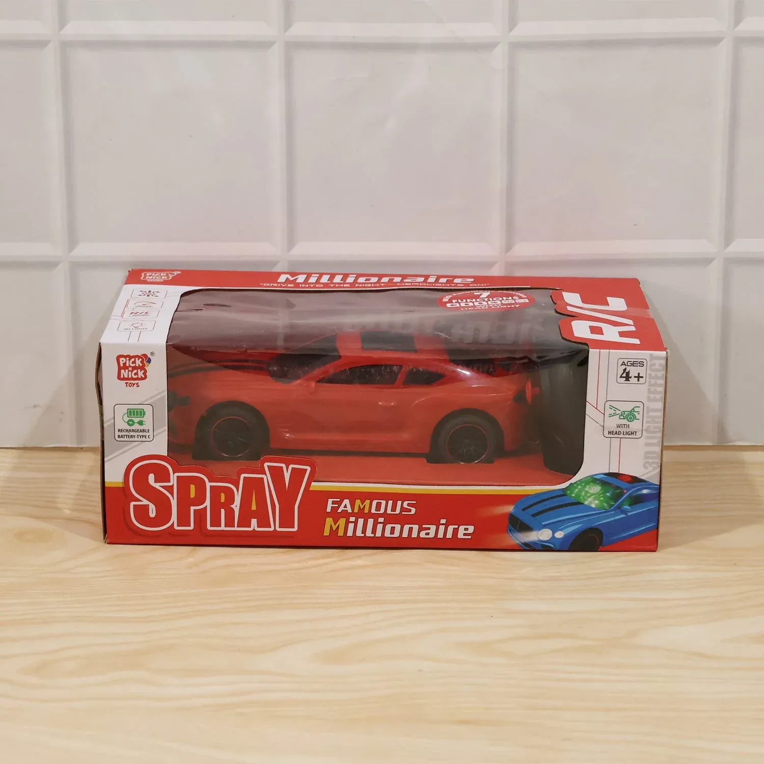 High-Speed Remote Control Sports Car – Durable, Bright Lights & Quick Movements - Detailed Feature View 6
