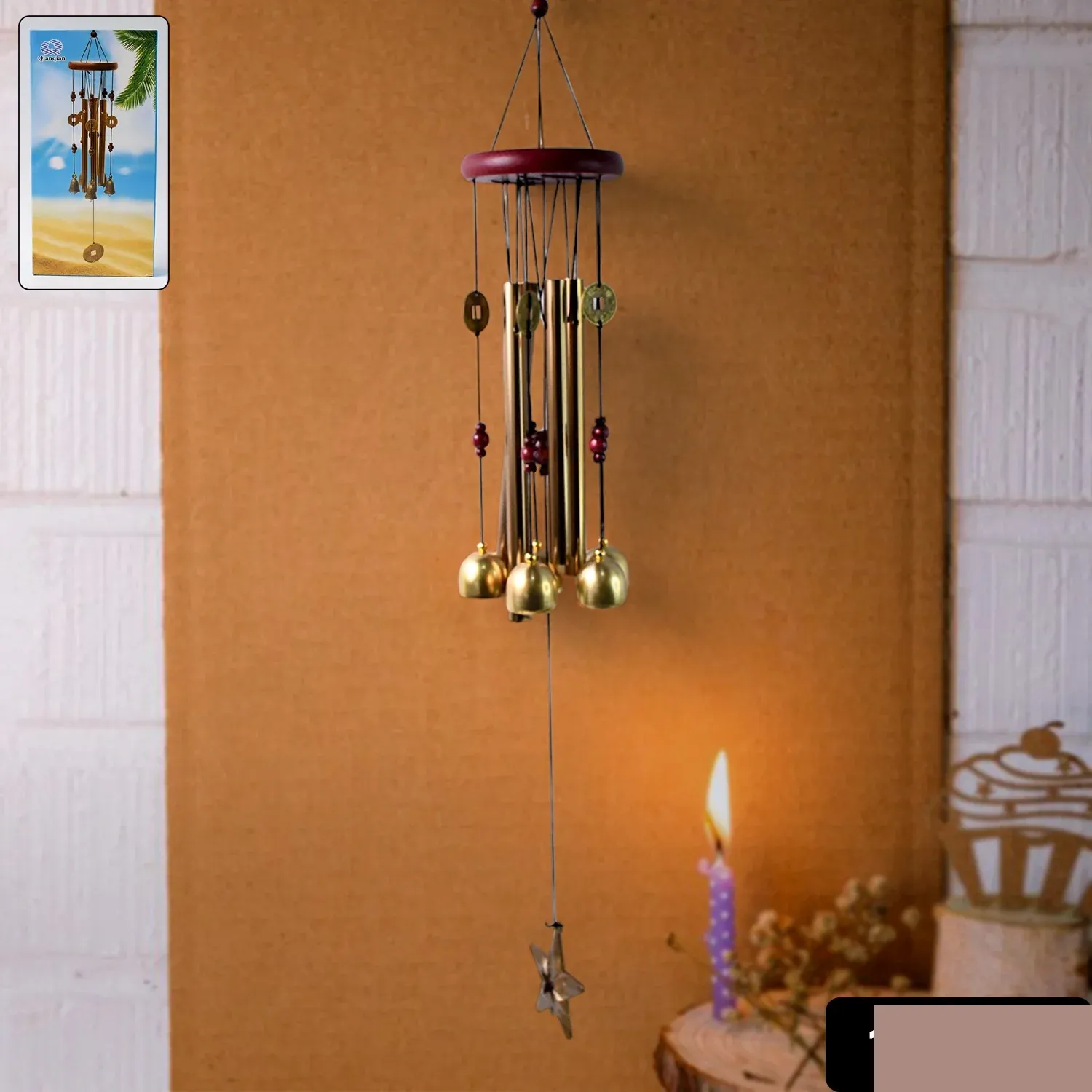 Premium Dragonfly Outdoor Wind Chime – Soothing Garden Sound Decor - Buy Online at Alikart