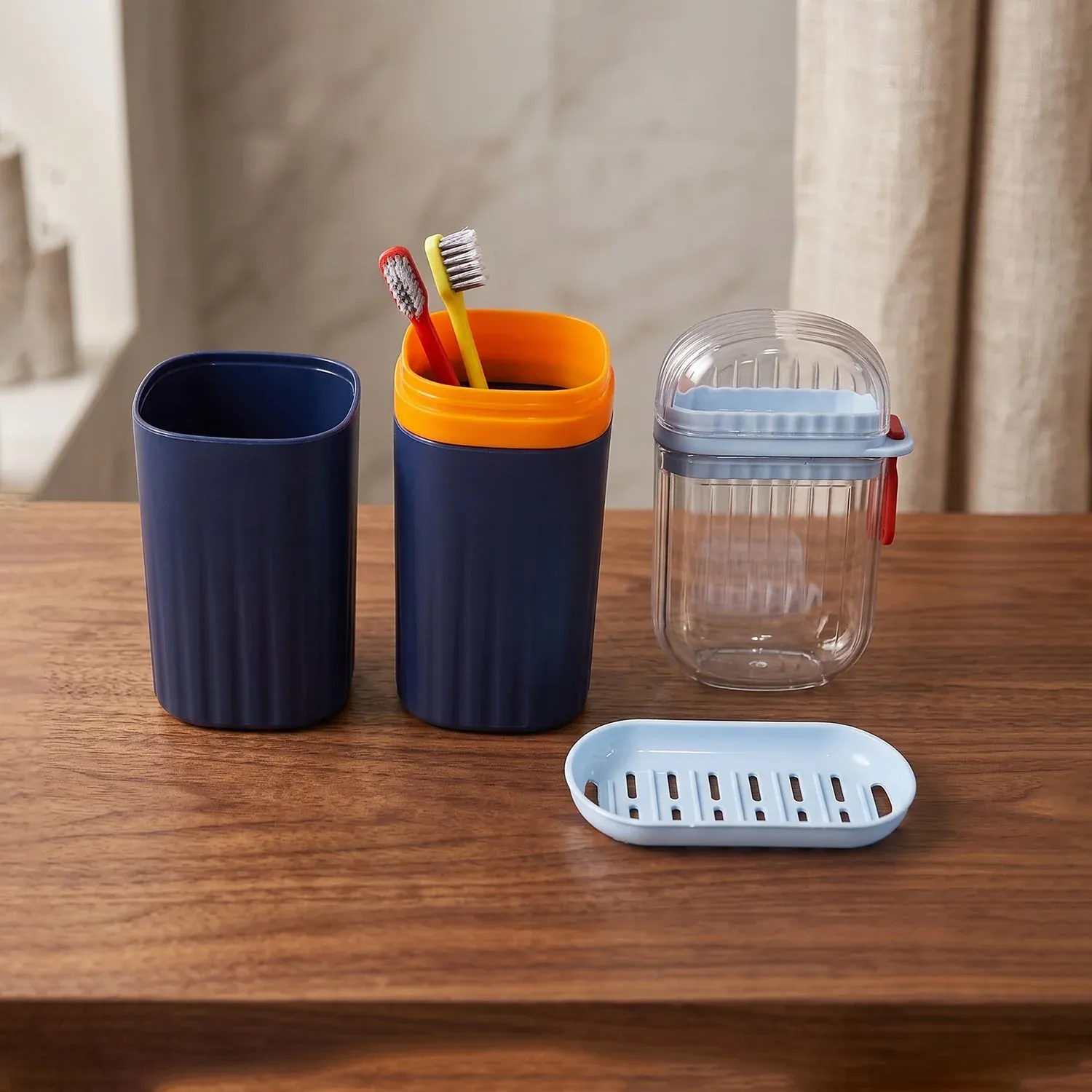 Premium Bathroom Accessories Combo Set – Stylish & Travel-Friendly Organisation - Buy Online at Alikart